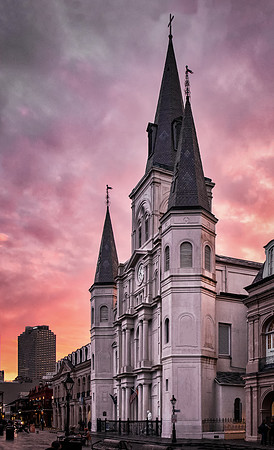 Sunset on Jackson Square